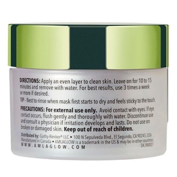 Amla Glow Detoxifying Clay Mask 4 oz New Sealed Box By Dr. Raj Kanodia - Picture 3 of 6